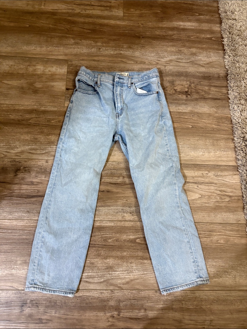 Abercrombie ankle straight ultra high rise jeans
